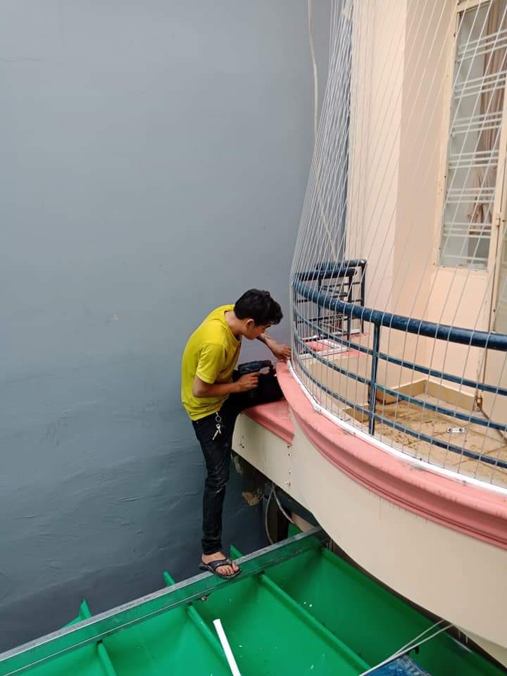 lưới an toàn trường mầm non